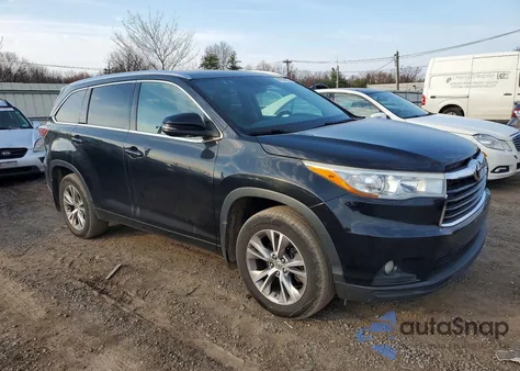 2015 Toyota Highlander Xle from USA, damaged, VIN 5TDJKRFH8FS202929
